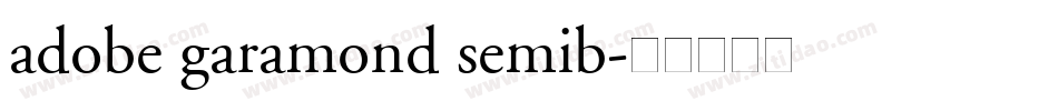 adobe garamond semib字体转换